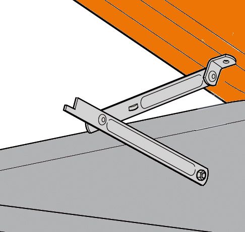 Scissors opening mechanism complete installation kit, CEMO (3212)