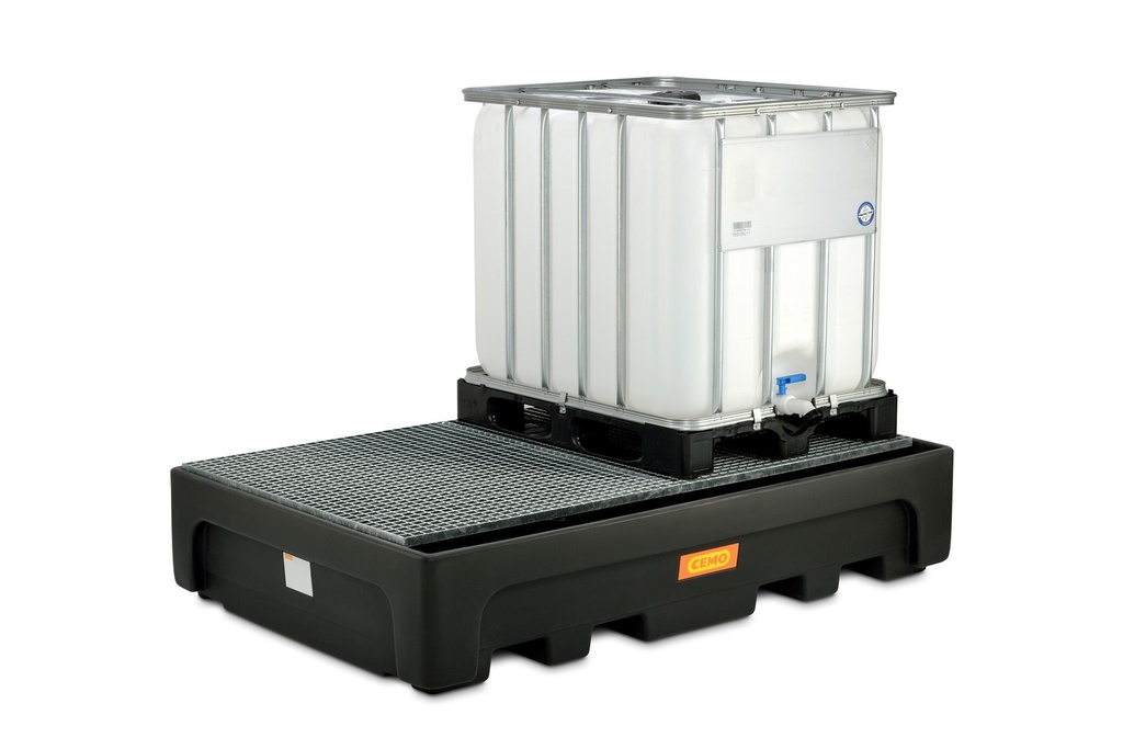 Tank 1100/2-PE with galvanised steel grate (10949, CEMO)
