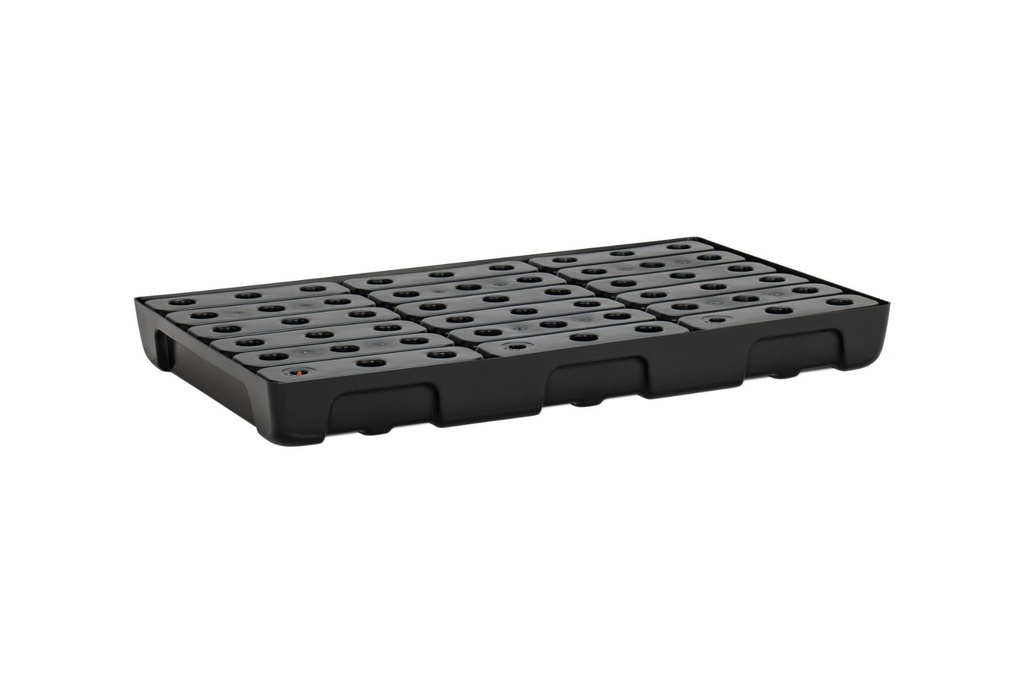 PE small collection tray 10/6 with PE grating, 33 l, 100 x 60 x 10 cm, CEMO (11734)