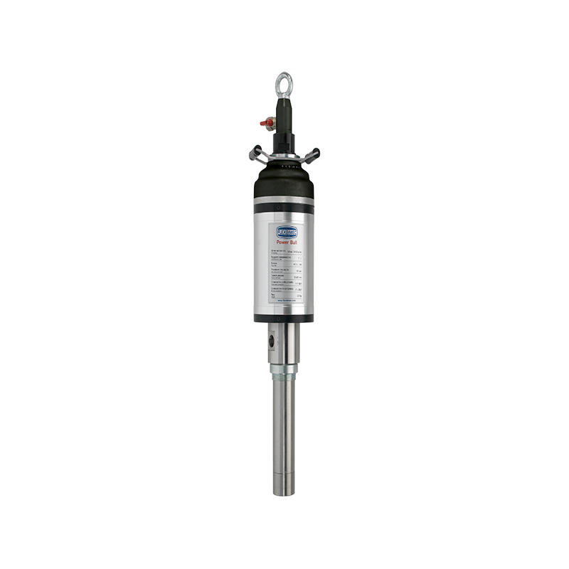 Stainless steel pneumatic pump, Power Bull series, ratio 16:1, PTFE seals. Flow rate 15 l/min, FLEXBIMEC (1083)
