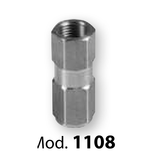 Atbulinis vožtuvas iš nerūdijančio plieno, Ø 1/2″ BSP, linijinėms jungtims (1108, FLEXBIMEC)