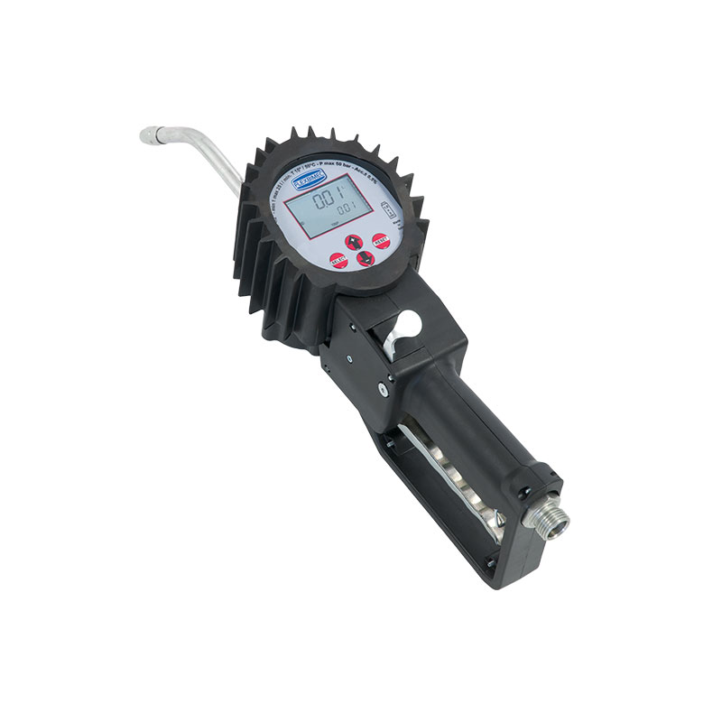 Electronic oval-gear flow meter for antifreeze, "4TT - MERCURY" series, with rigid outlet Ø12 mm, with PRESET function, Flexbimec (2817, FLEXBIMEC)