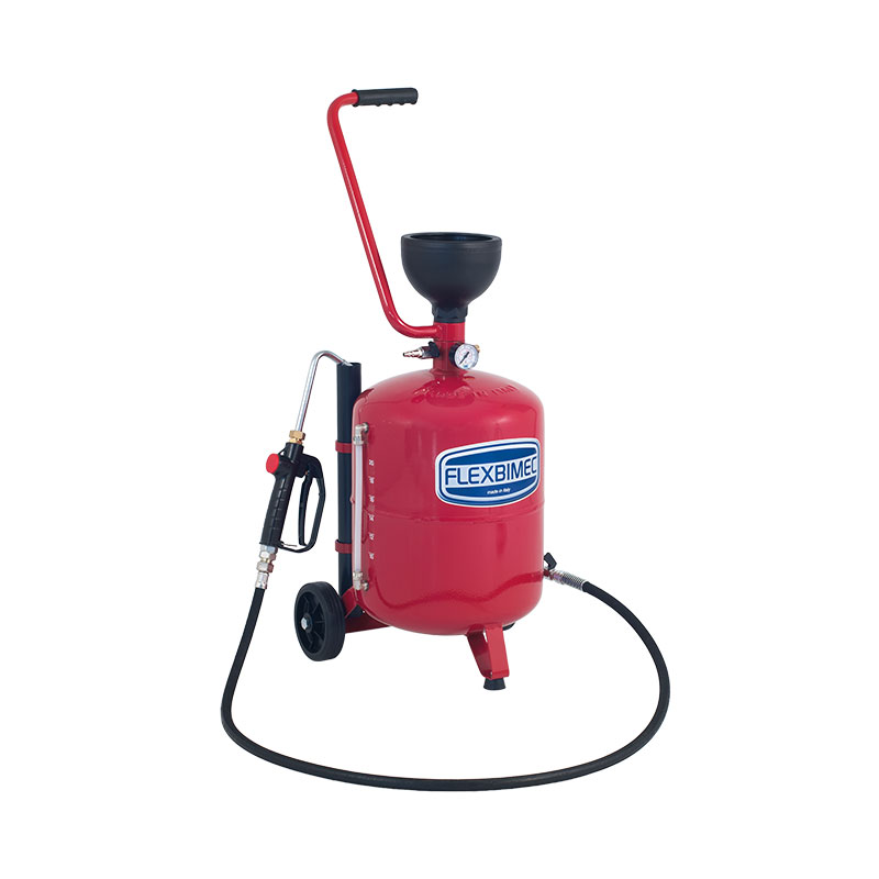 Pneumatinis alyvos dozatorius su pistoletu art. nr. 2185 ir 24 l rezervuaru (3327, FLEXBIMEC)