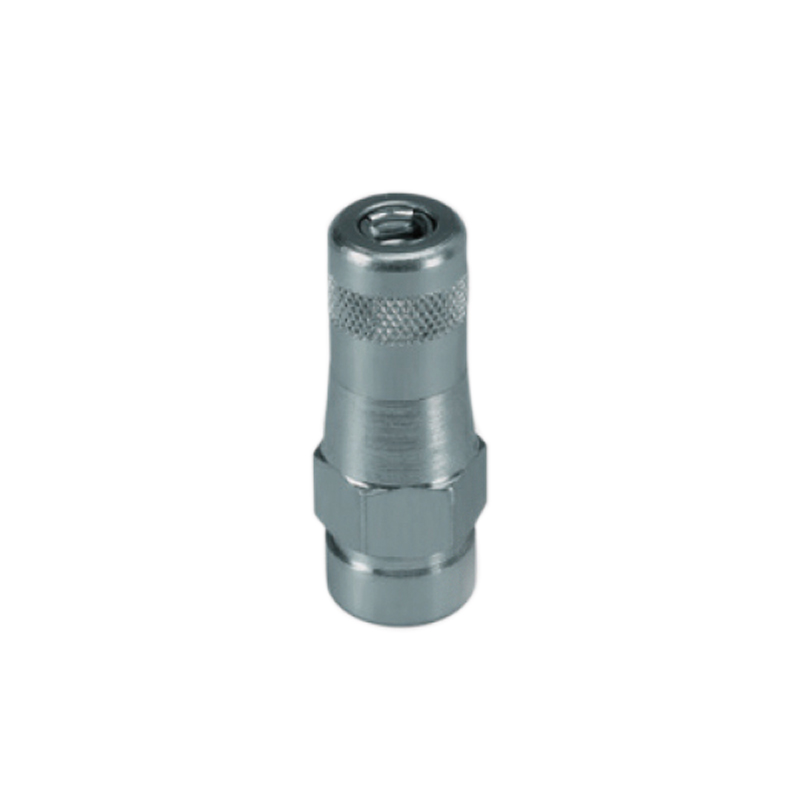Hydraulic 4-jaw coupler, heavy duty, for grease nipples, M 10x1 (4255, FLEXBIMEC)