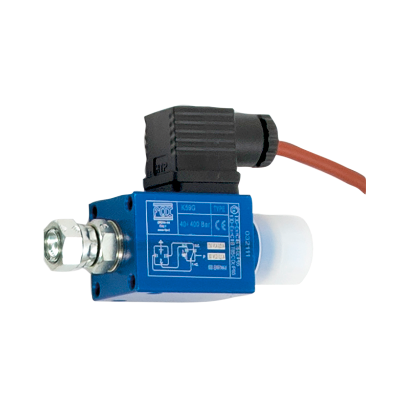 Adjustable pressure switch with relief valve and gauge (4265, FLEXBIMEC)