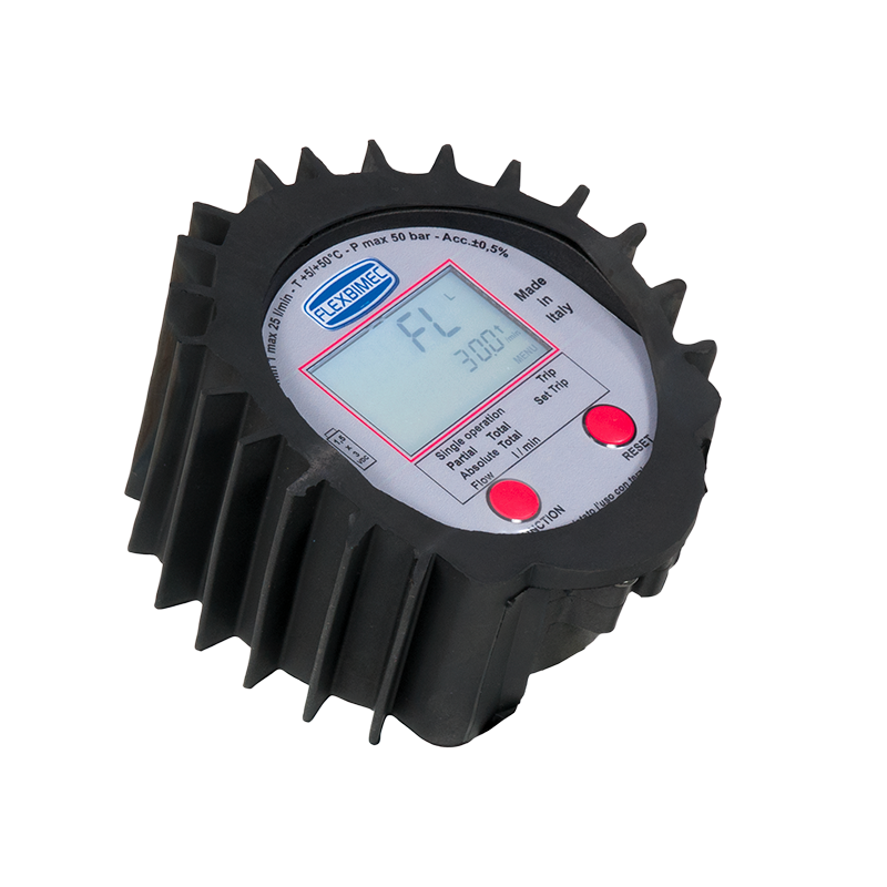 Elektroniskais smērvielas plūsmas skaitītājs "2TT Grease Neptune" iebūvējamai lietošanai, 1/4" BSP (M), RF CONNECT, Flexbimec (4291/RF, FLEXBIMEC)