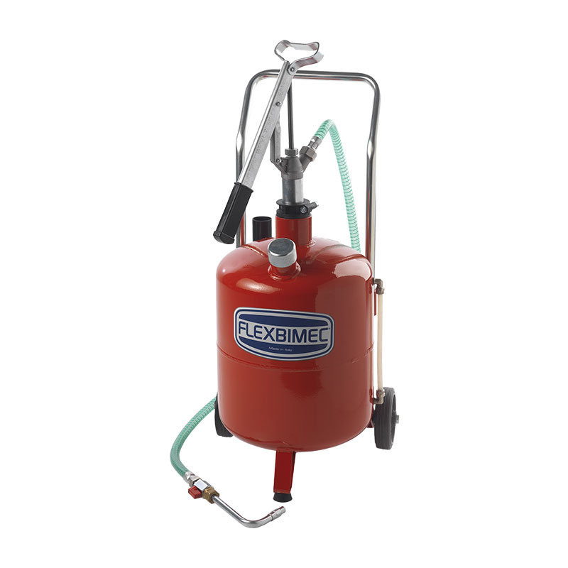 Vežimėlinis 24 l ATF alyvos bakas su rankiniu siurbliu (5423, FLEXBIMEC)