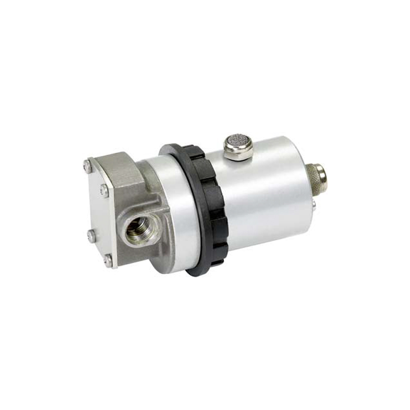Pneumatic rotary oil pump with stainless steel body and shaft and brass gears (6559, FLEXBIMEC)