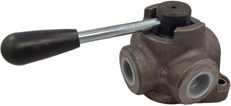 4 krypčių ketaus srauto skirstytuvas, atviro centro, 3/4" BSP (6676, FLEXBIMEC)