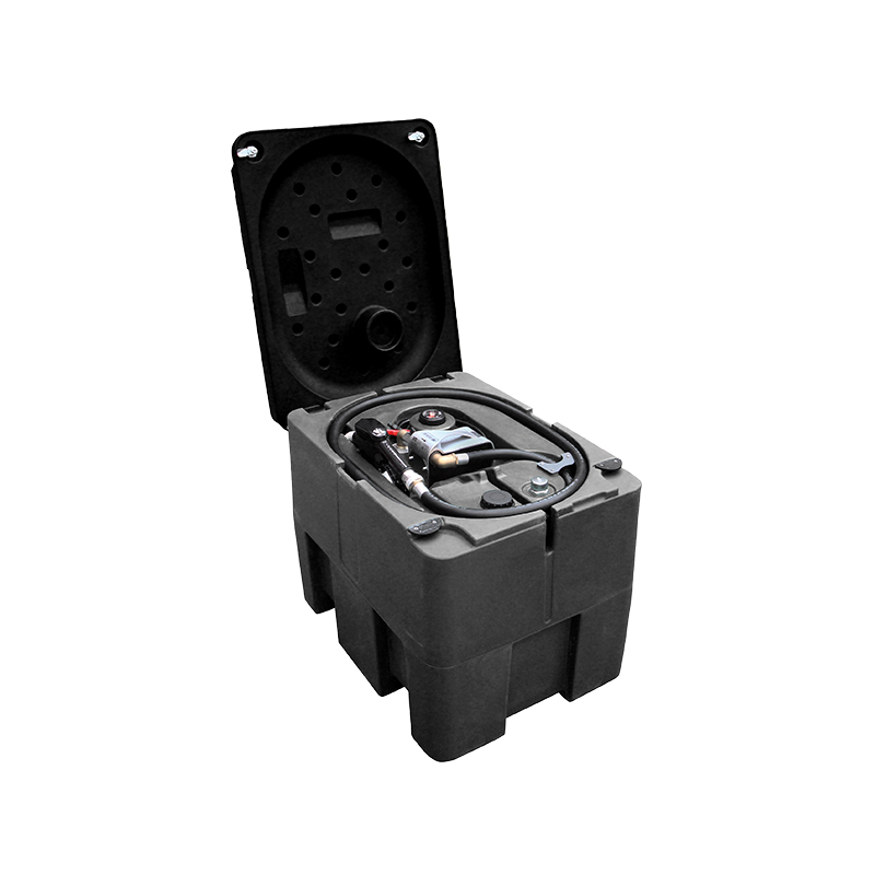 Plastikinis dvigubų sienelių mobilus dyzelino bakas, talpa 430 l, su 12 Vdc pildymo sistema, srautas 40 l/min (8223/430, FLEXBIMEC)