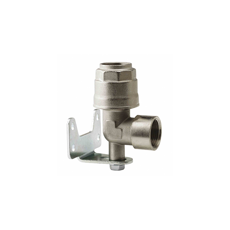 Elbow connector 90° with wall bracket, compressed air, Ø20 mm × 1/2" (F), Flexbimec (9885/20, FLEXBIMEC)