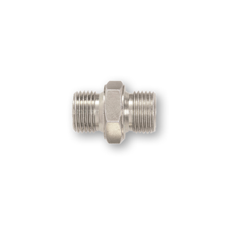 Stainless steel adapter M-M 1/2 in. – 22x1.5 BSP-NPT (9919N, FLEXBIMEC)