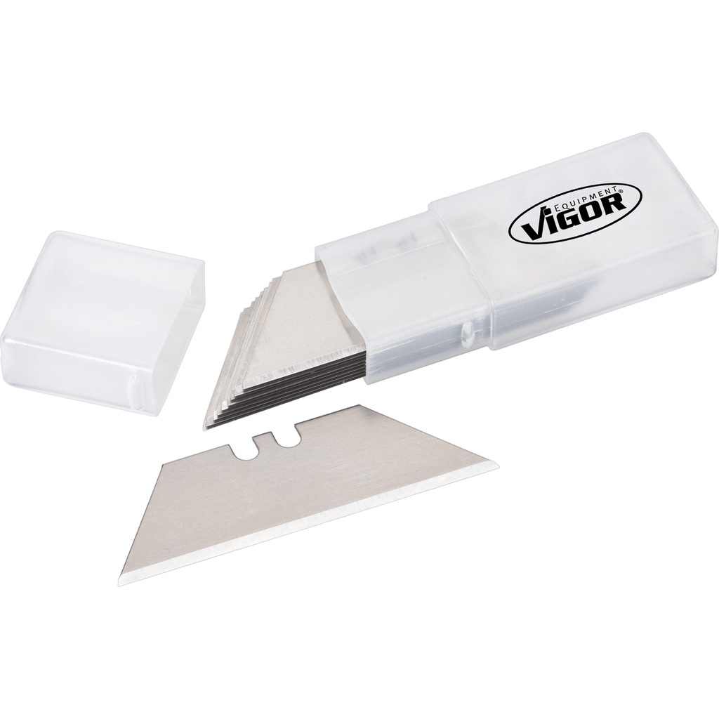 Trapezoid spare blades, 10 pieces (V1446, VIGOR)