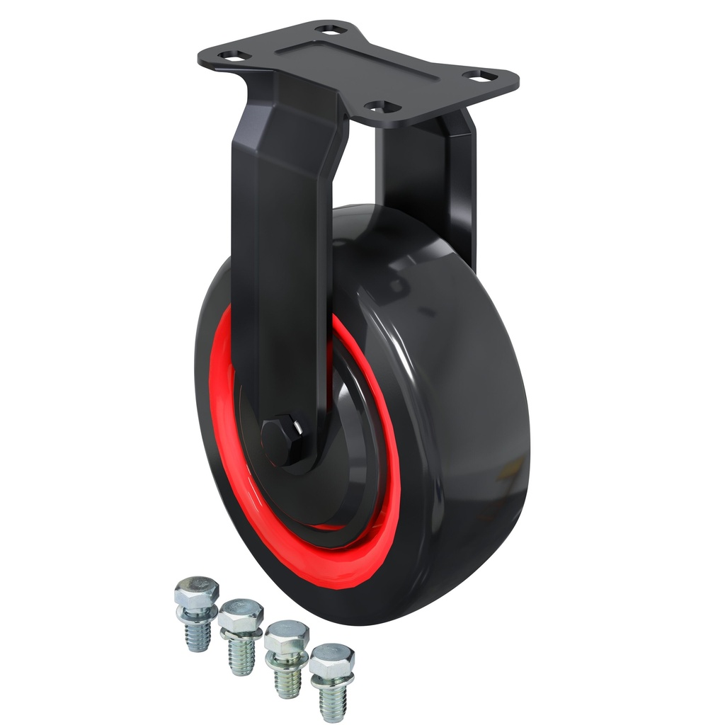 Fixed castor for tool trolleys (V1907, VIGOR)