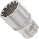 Socket with multi-purpose profile ∙ size 12 mm (V1985, VIGOR)