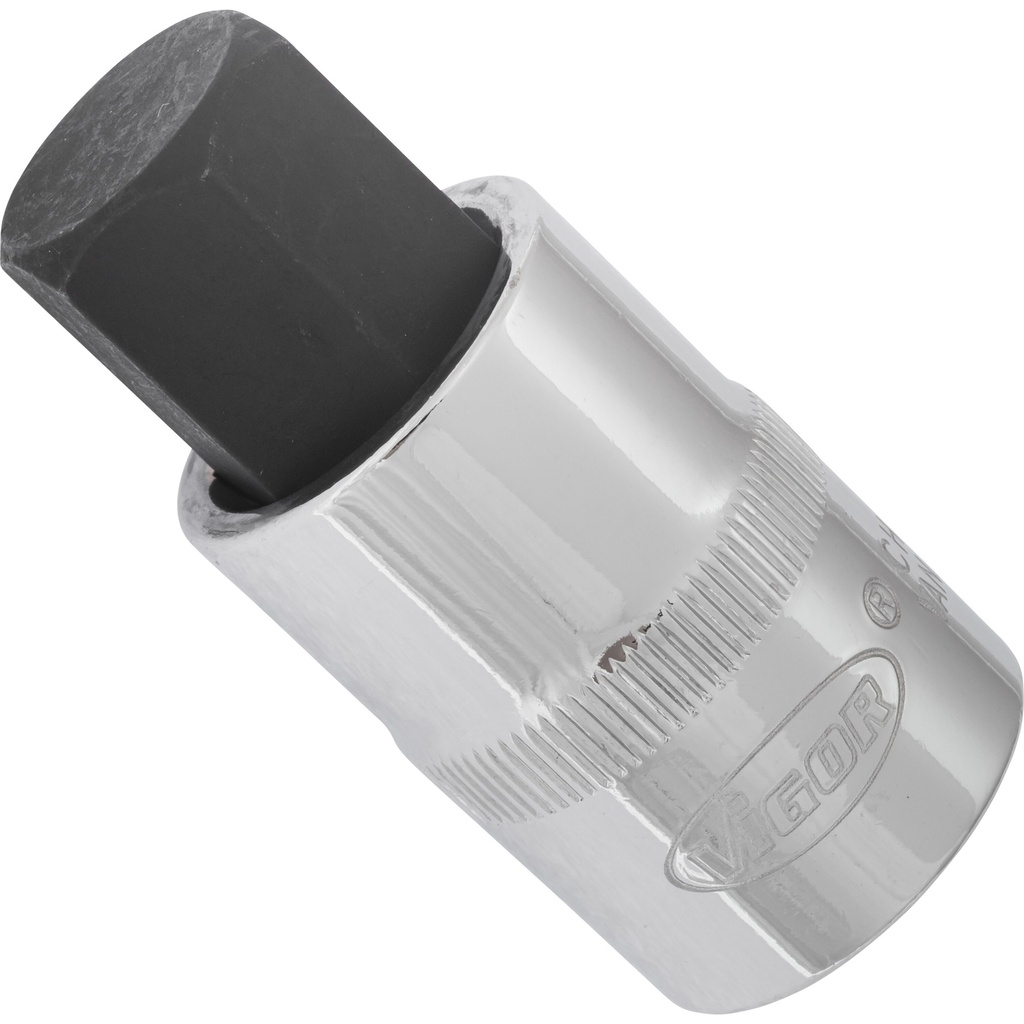 Hex socket screwdriver bit 1/2 in. - 17 mm, length 55 mm (V2069, VIGOR)