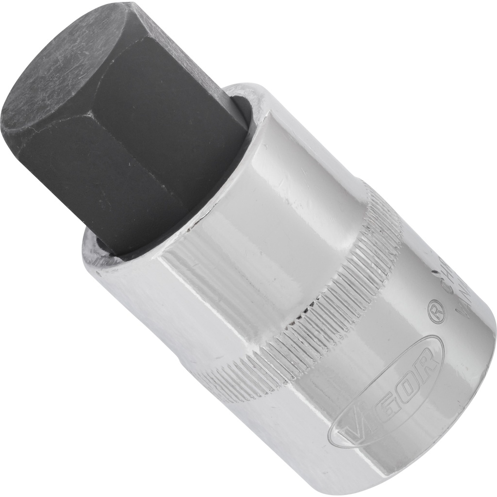 Hex socket screwdriver bit 1/2 in. - 19 mm, length 55 mm (V2070, VIGOR)