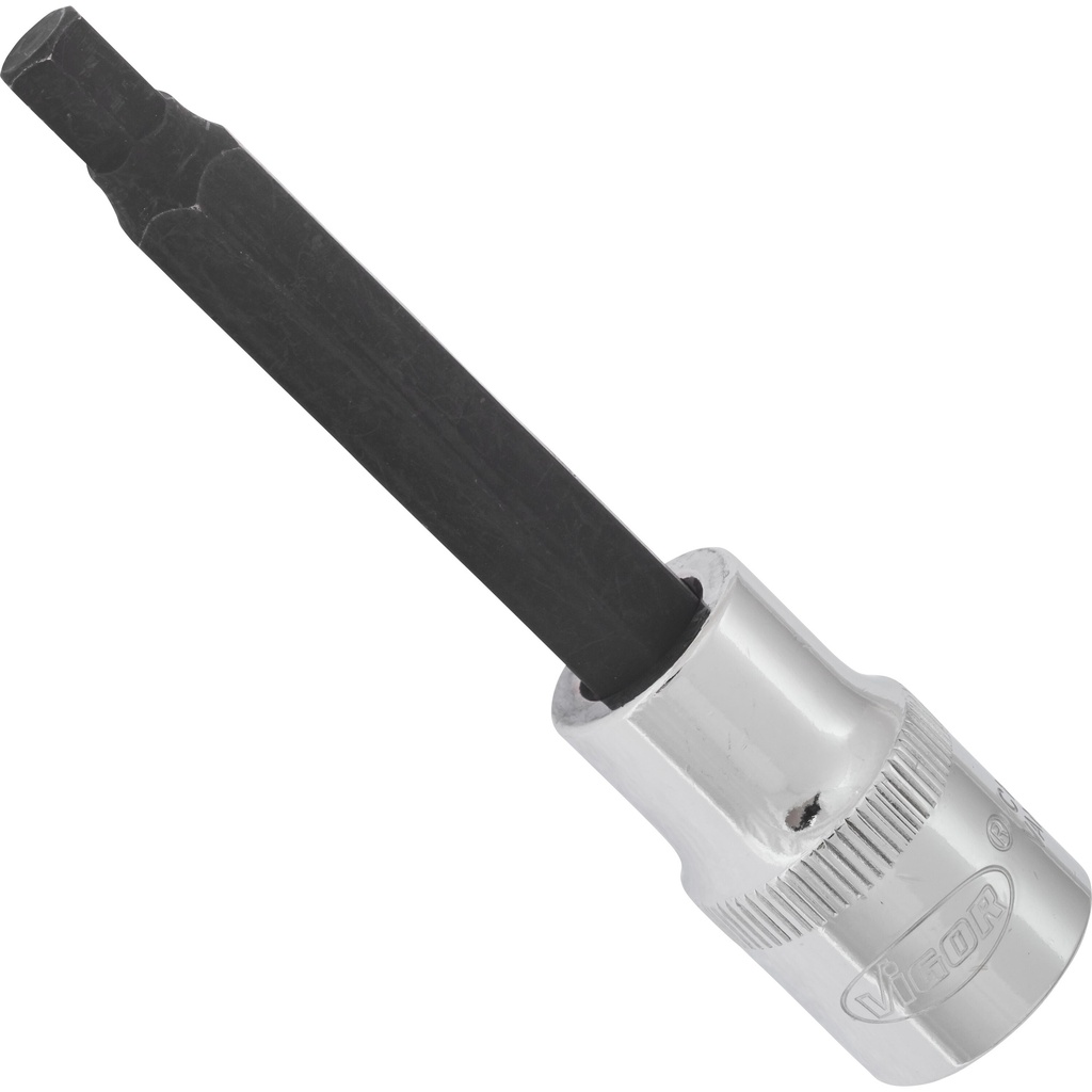 Skrūvgrieža ieliktnis iekšējā sešstūra skrūvēm 7 mm, 1/2 collas, 100 mm (V2074, VIGOR)
