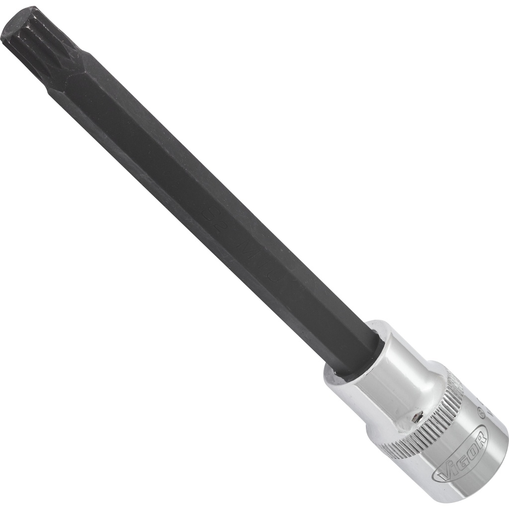 Atsuktuvo galvutė XZN varžtams su vidine dantyta briauna M10, 1/2 col., 140 mm (V2128, VIGOR)
