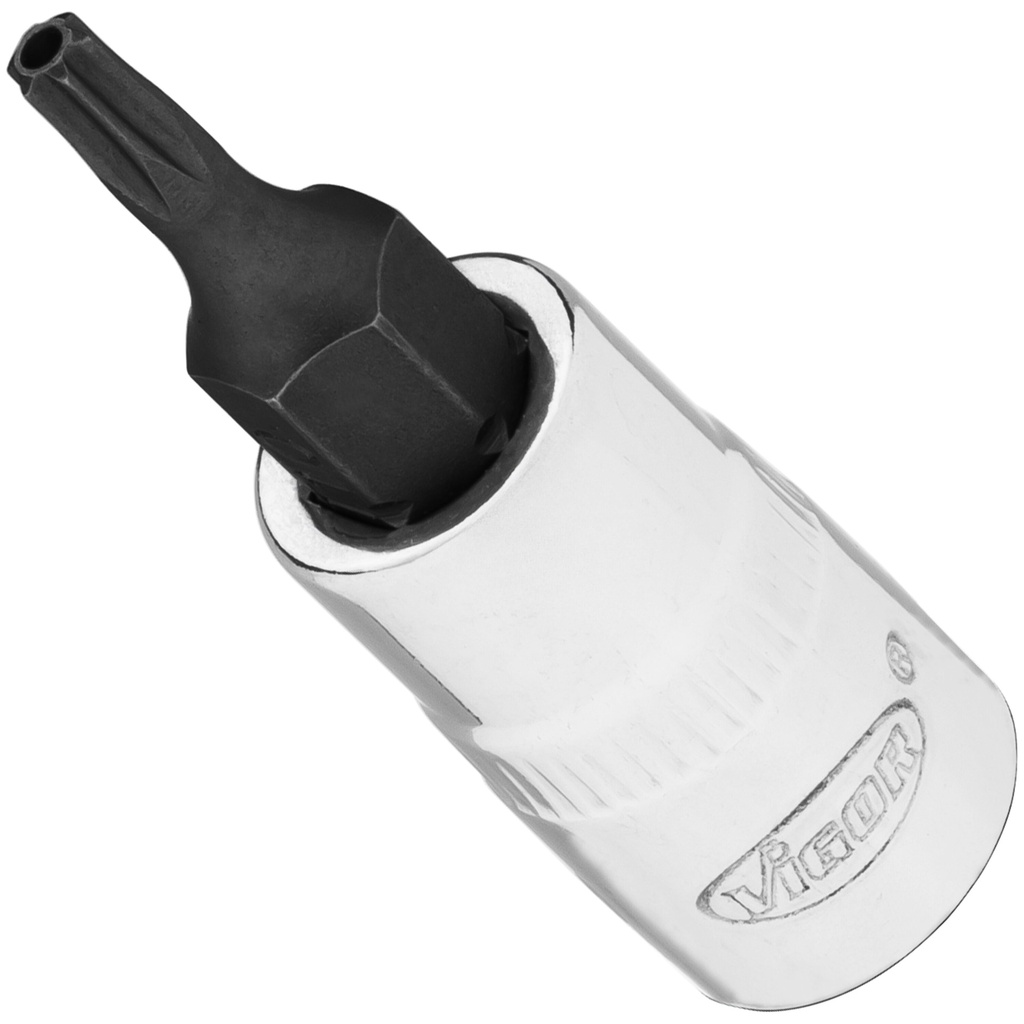Galvutė 1/4 su apsauginiu TORX TH T10H (V2136N, VIGOR)