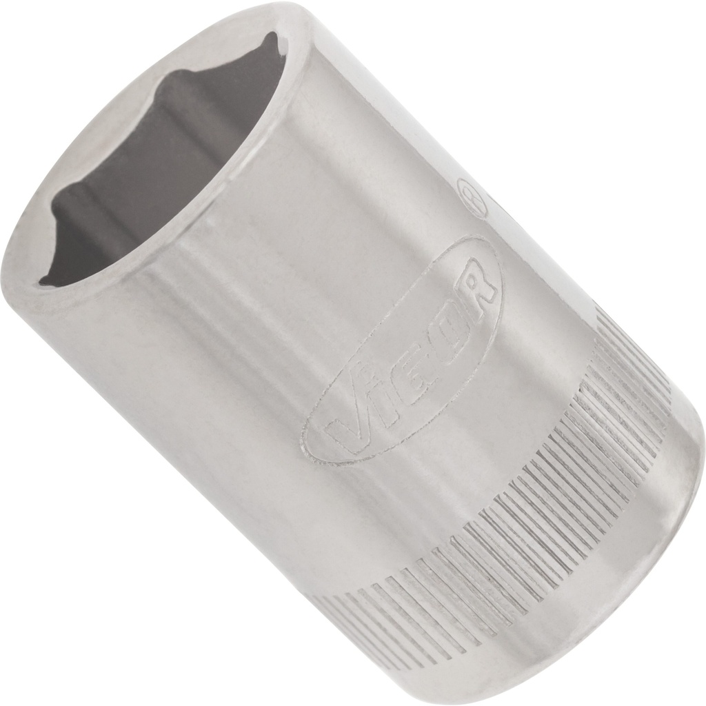 6-point socket 1/4" 12 mm (V2272N, VIGOR)