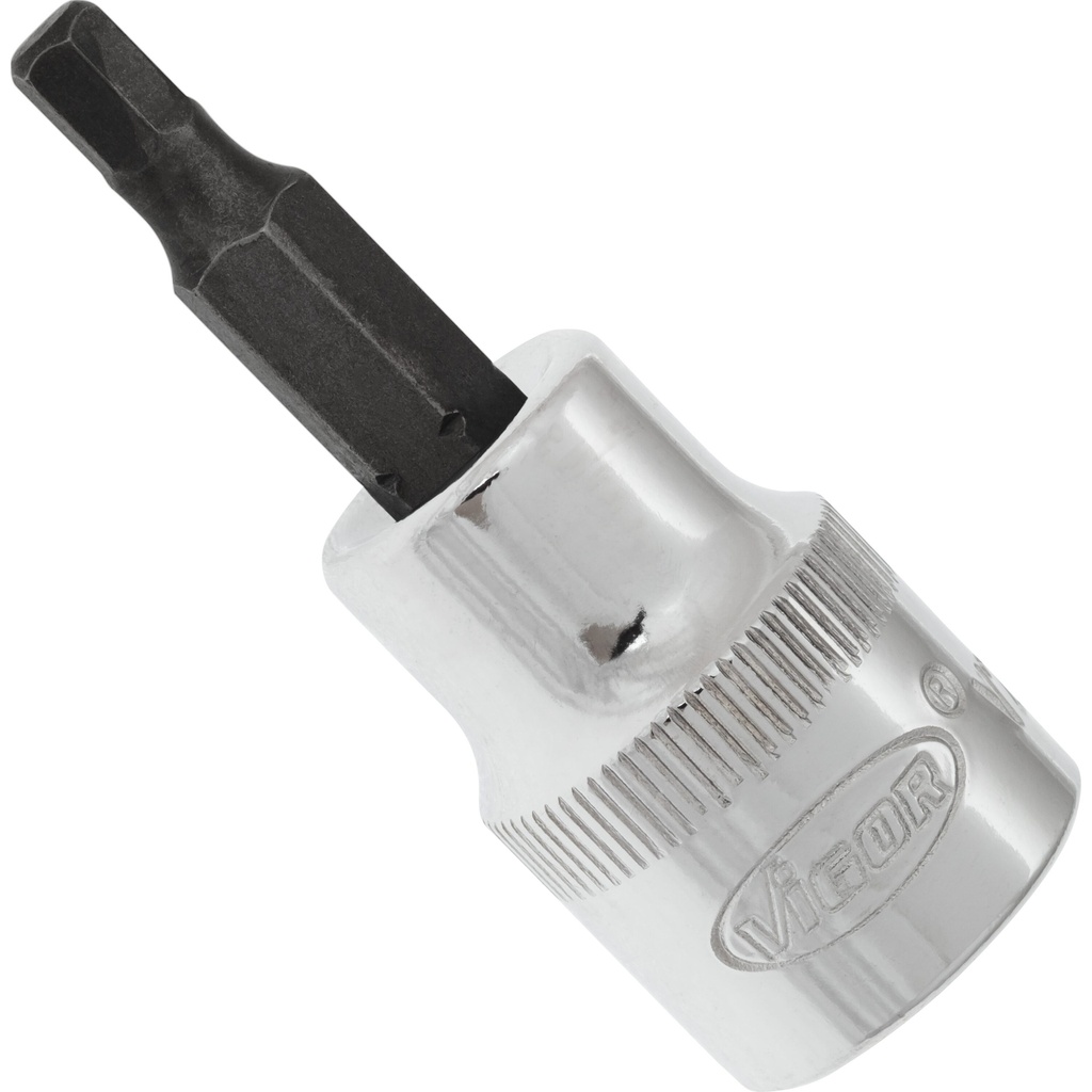 Skrūvgrieža uzgalis iekšējā sešstūra skrūvēm 3/8 collas - 4 mm (V2284N, VIGOR)
