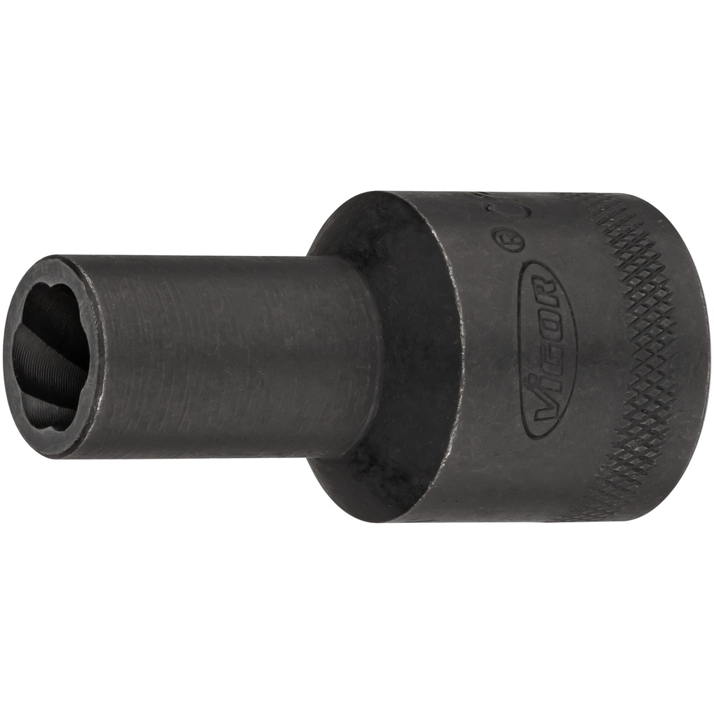 Izvilcēja galviņa ar spirālveida profilu, izmērs 10 mm (V2404N-10, VIGOR)