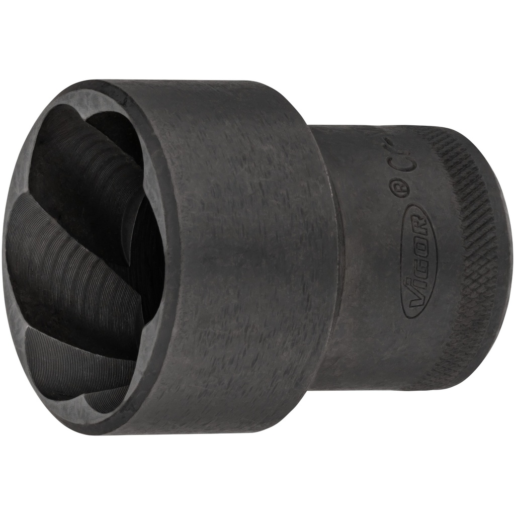 Extractor socket with spiral profile, size 32 mm (V2404N-32, VIGOR)