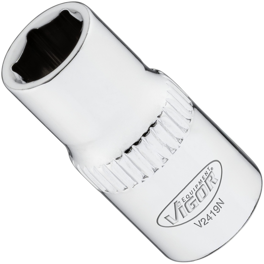 6-point socket 1/4" 7 mm (V2419N, VIGOR)