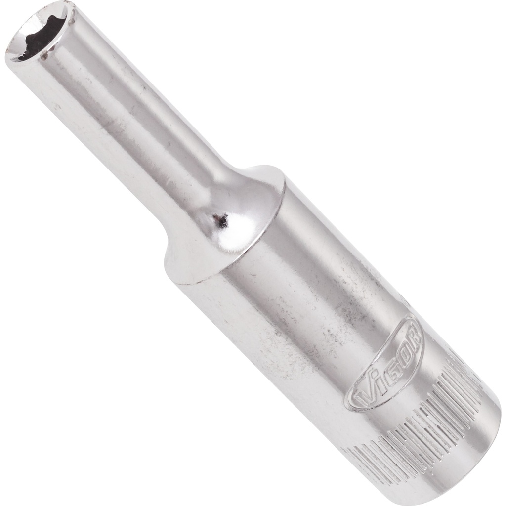 Long 6-point socket ['1/4"'] 4 mm (V2533N, VIGOR)