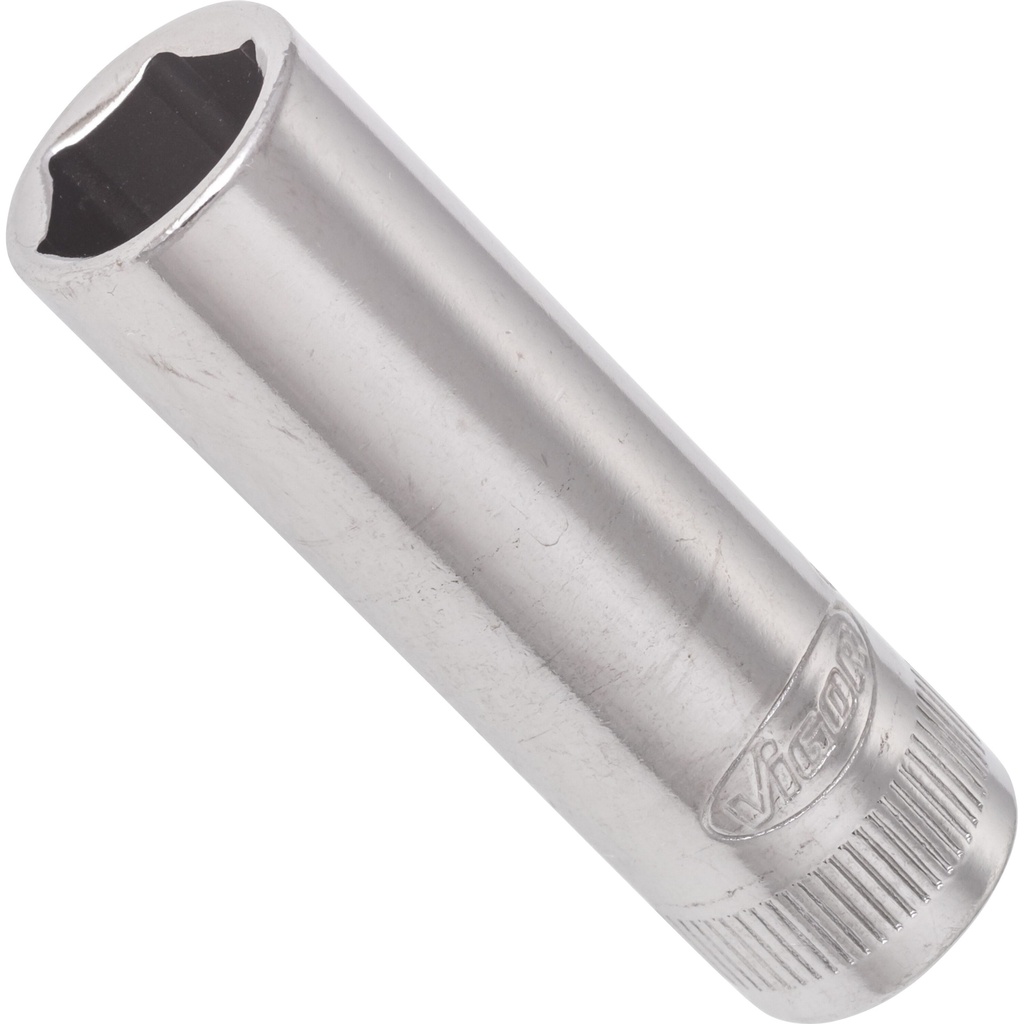 Long 6-point socket 1/4" 10 mm (V2539N, VIGOR)