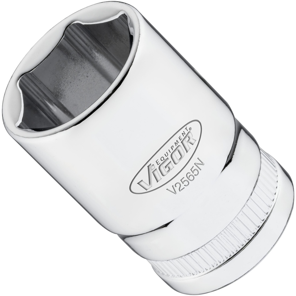 6-point socket 1/2" 19 mm (V2565N, VIGOR)
