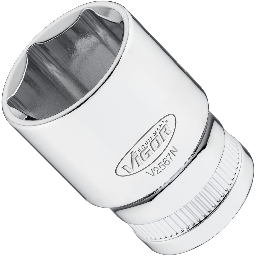 6-point socket 1/2" 21 mm (V2567N, VIGOR)