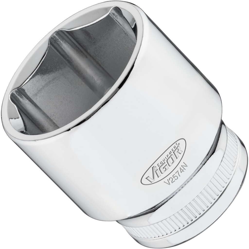 6-point socket 1/2" 32 mm (V2574N, VIGOR)