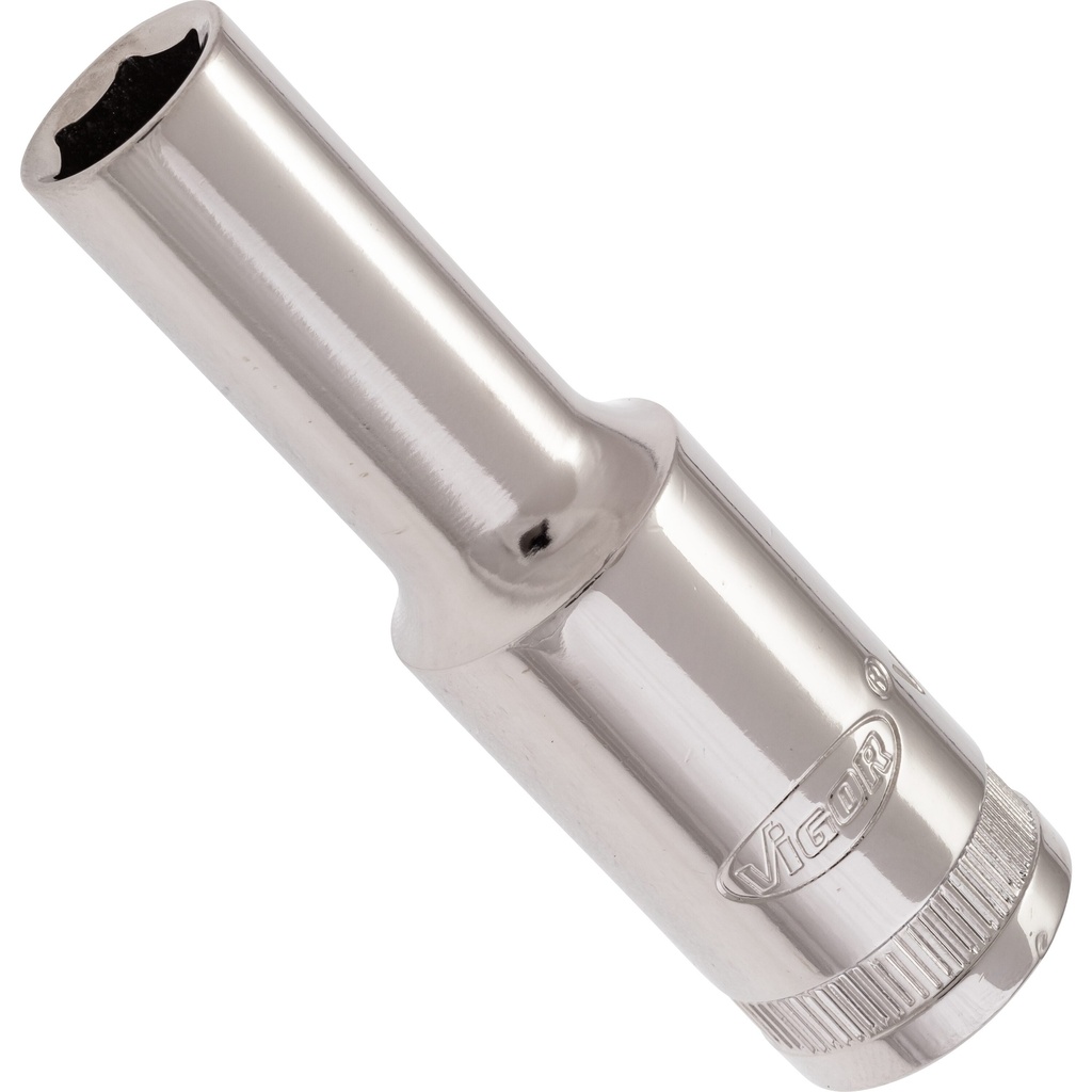 Ilga 6-briaunė galvutė 1/2" 10 mm (V2579N, VIGOR)