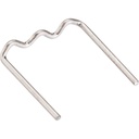 Atsarginės sąsagėlės plastiko remontui, 0,8 mm, W formos, 100 vnt. (V3672N, VIGOR)