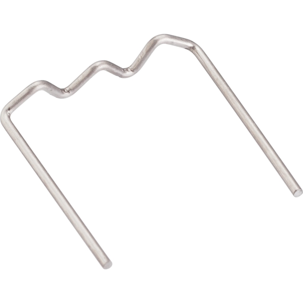 Atsarginės sąsagėlės plastiko remontui, 0,6 mm, W formos, 100 vnt. (V3673N, VIGOR)