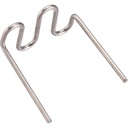 Atsarginės sąsagėlės plastiko remontui, 0,6 mm, U formos, 100 vnt. (V3676N, VIGOR)