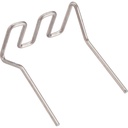 Atsarginės sąsagėlės plastiko remontui, 0,8 mm, U formos, 100 vnt. (V3677N, VIGOR)