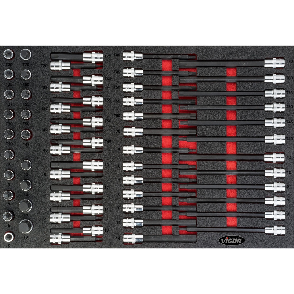Screwdriver socket set (V4727, VIGOR)