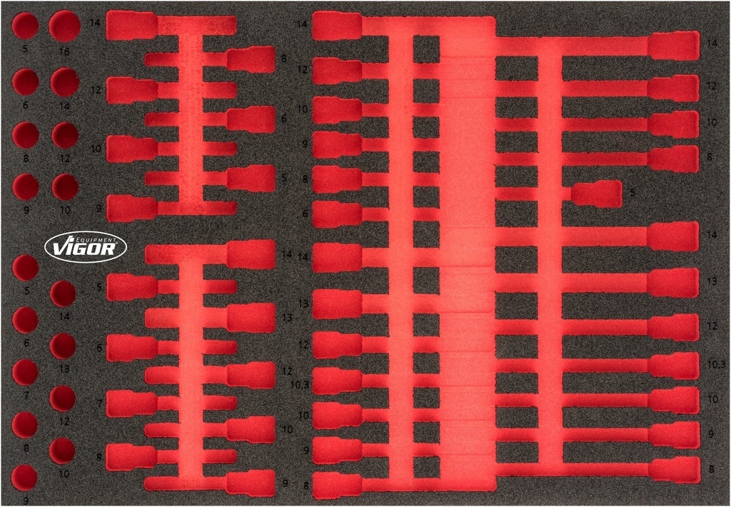 Soft foam insert ∙ empty V4728, VIGOR