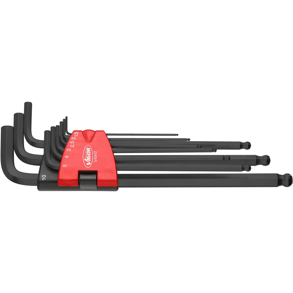 Offset screwdriver set, long, ball-head (V4942, VIGOR)
