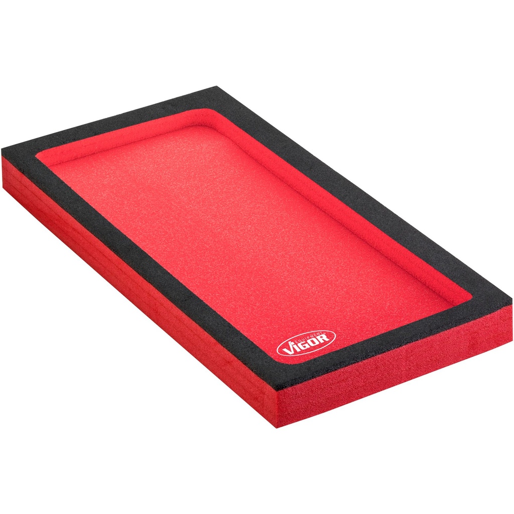 Two-component soft foam insert, with empty compartment 396×195×38 mm (V5009, VIGOR)
