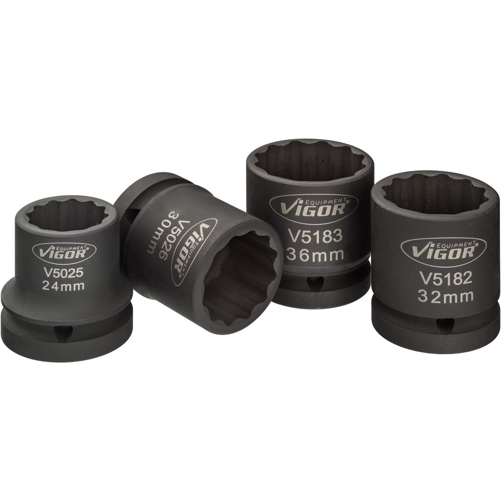 Impact socket set (V5024, VIGOR)