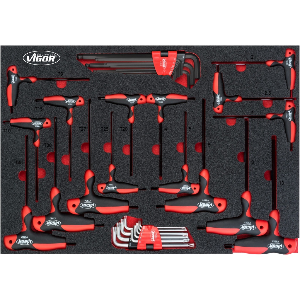 T-handle screwdriver and offset screwdriver set V5175, VIGOR