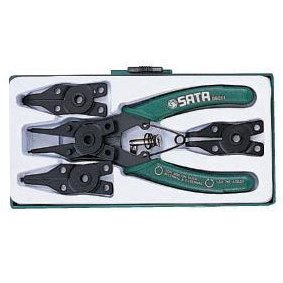 ⬡ Snap ring pliers set 5pcs. (S09251, SATA)