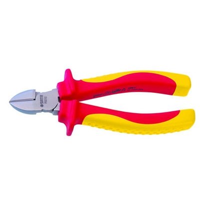 ⬡ Įstrižinio pjovimo replės, izoliuotos 180 mm (S70233, SATA)