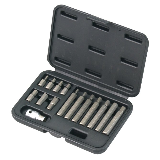 ⬡ Screwdriver bit set 15pcs. HEX (EL12102403, ELLIENT TOOLS)
