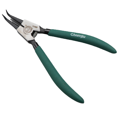 ⬡ Circlip pliers. External. Bent 9", L=225mm (CL602809, CHANGLU TOOLS)
