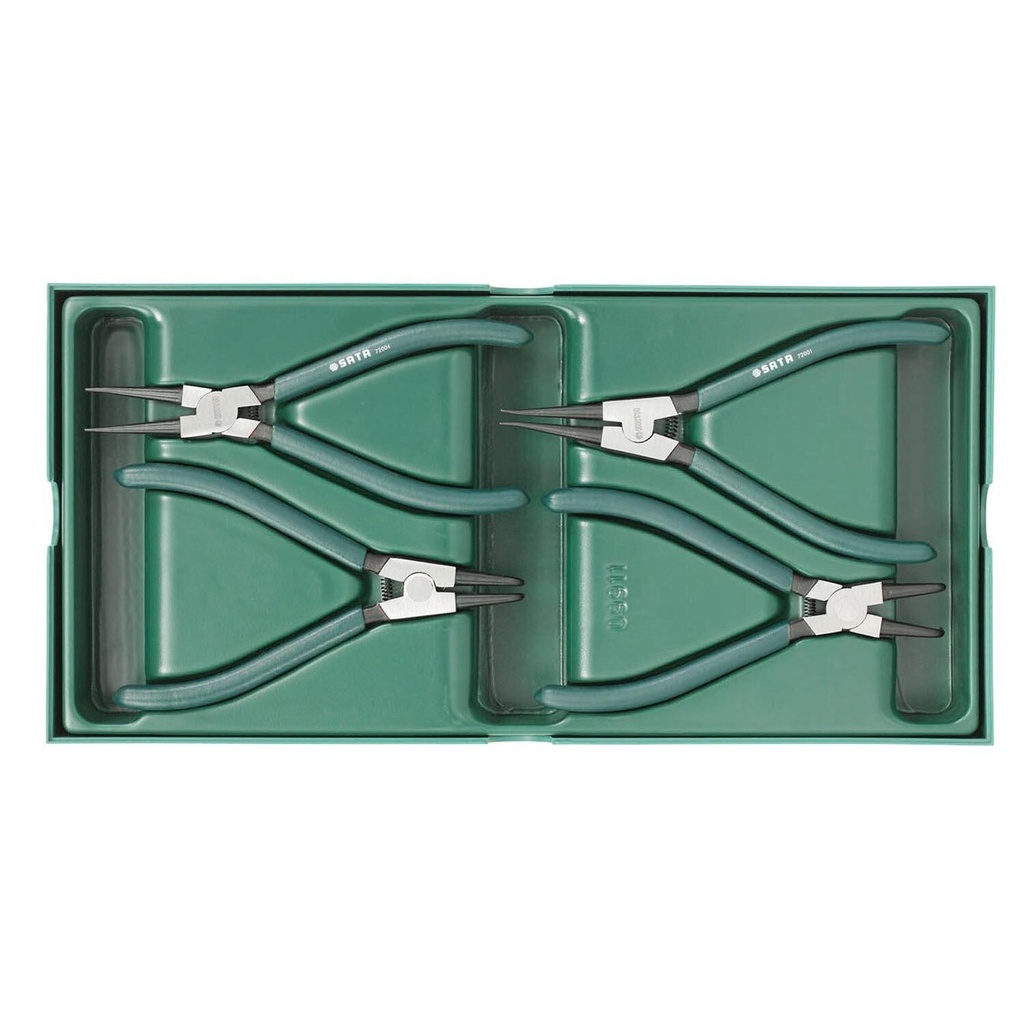 ⬡ Tray. Snap ring pliers set 4pcs. (S09911, SATA)